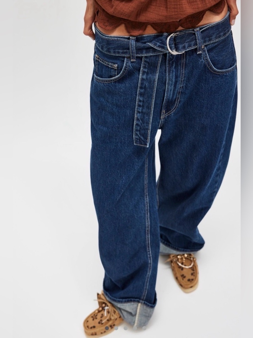 We The Free East Bay Cuffed straight Jeans Sz 28 denim pants - Picture 7 of 16